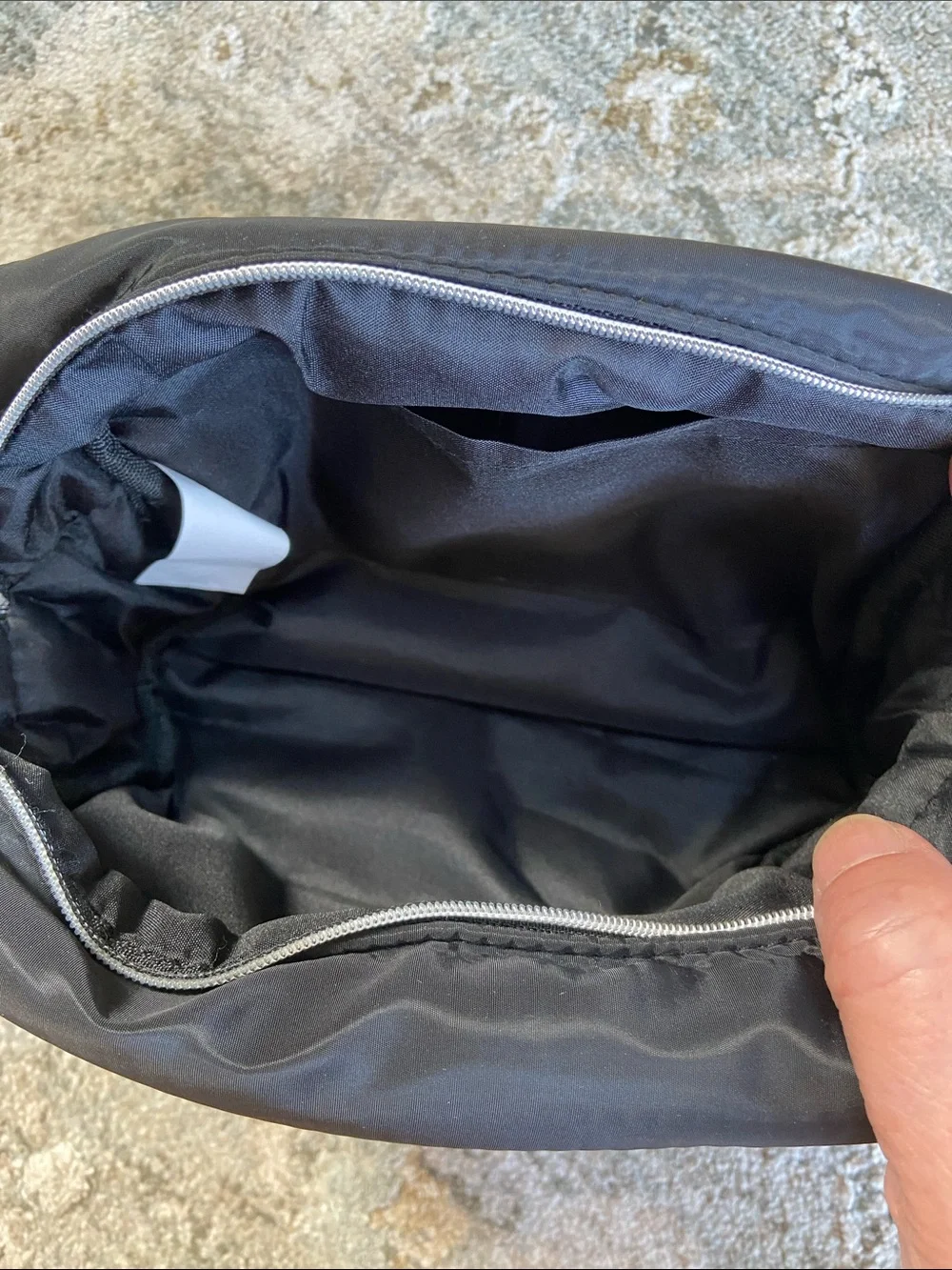 Dolce & Gabbana Black Nylon Padded Toiletry Pouch